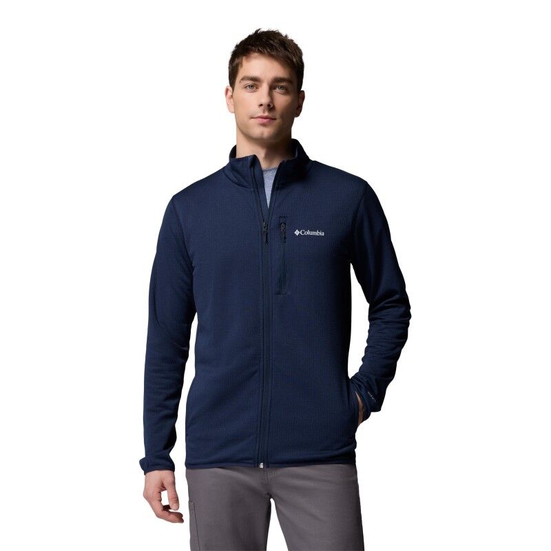 Essential Hike Grid Fleece Full Zip Jacket - Fleecejacke - Herren
