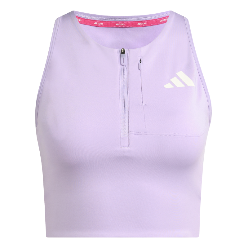 Adizero Running Gel Pocket Crop Top - Sports bra - Women's