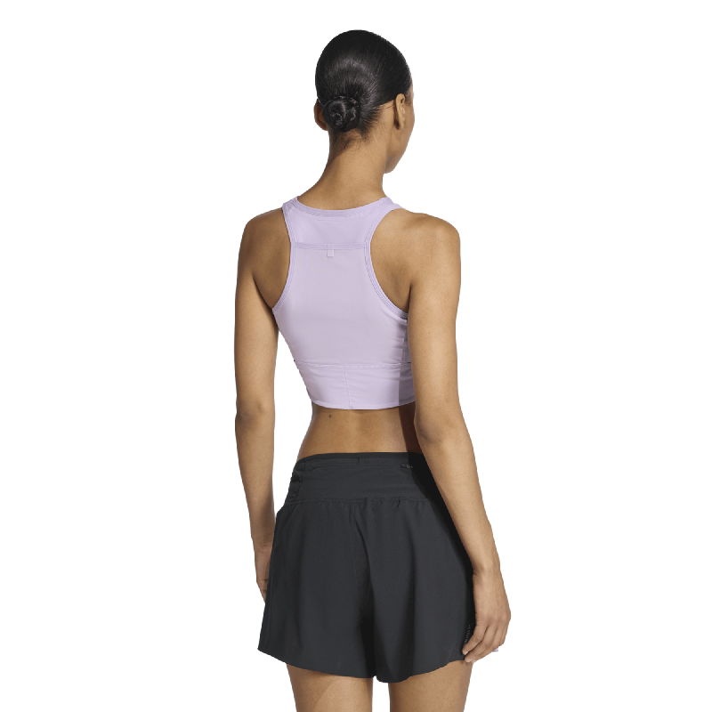 adidas Adizero Running Gel Pocket Crop Top - Urheiluliivit - Naiset | Hardloop