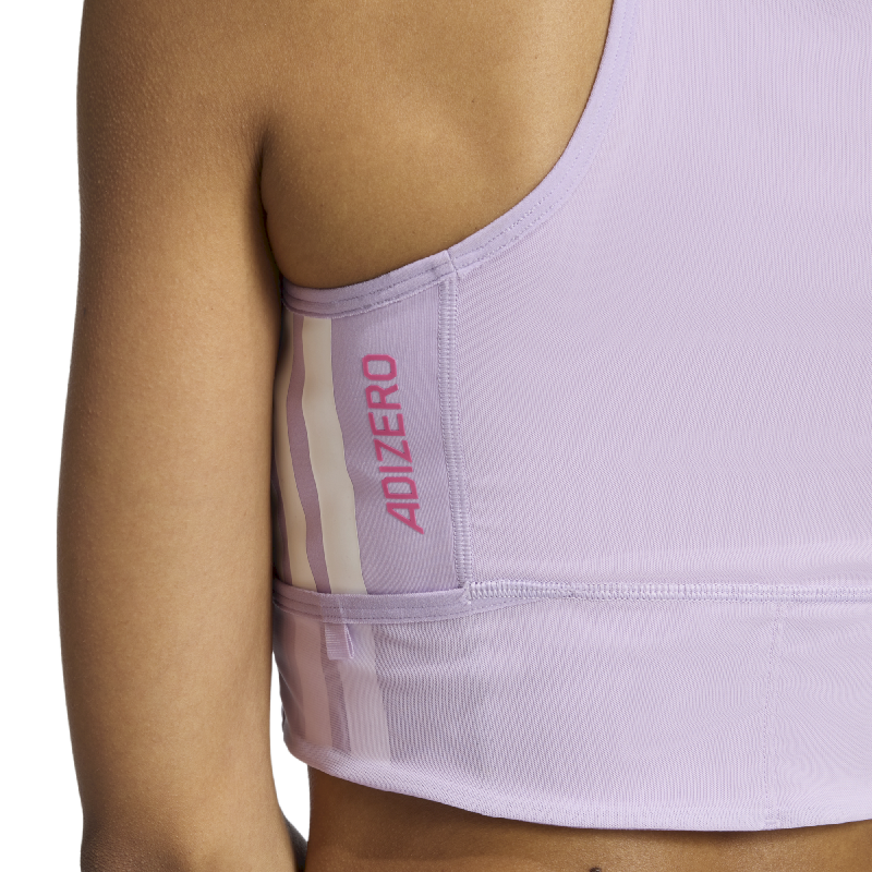 adidas Adizero Running Gel Pocket Crop Top - Soutien desportivo  mulher | Hardloop