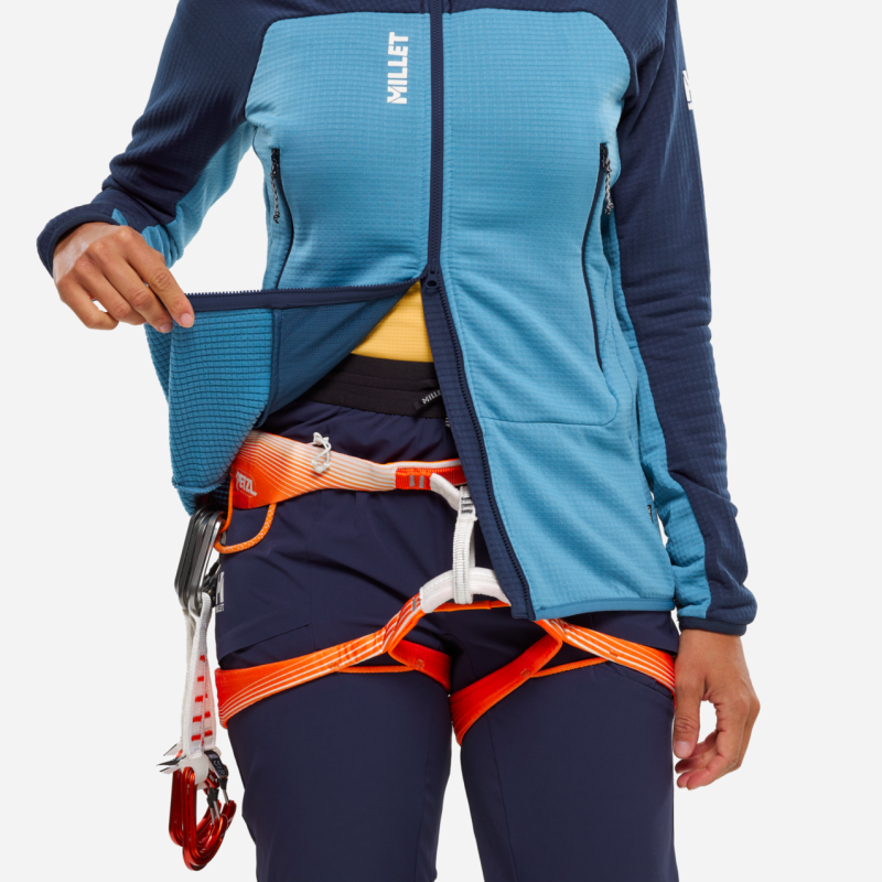 Millet Fusion Grid Hoodie - Giacca in pile - Donna