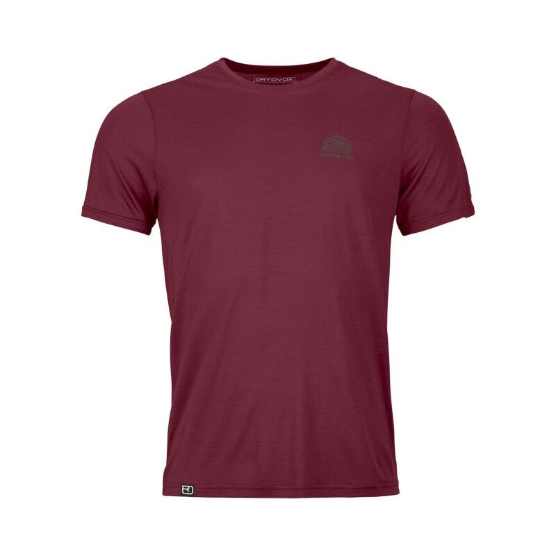 120 Cool Tec Mountain Stripe TS - Merino-shirt - Herrer