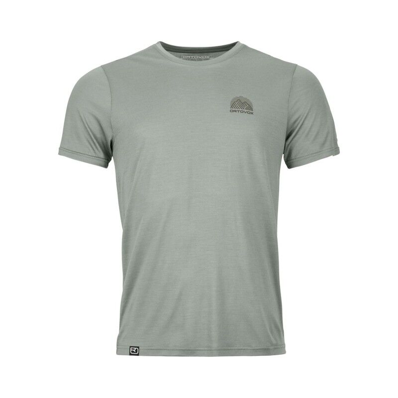 120 Cool Tec Mountain Stripe TS - Merinotröja - Herr