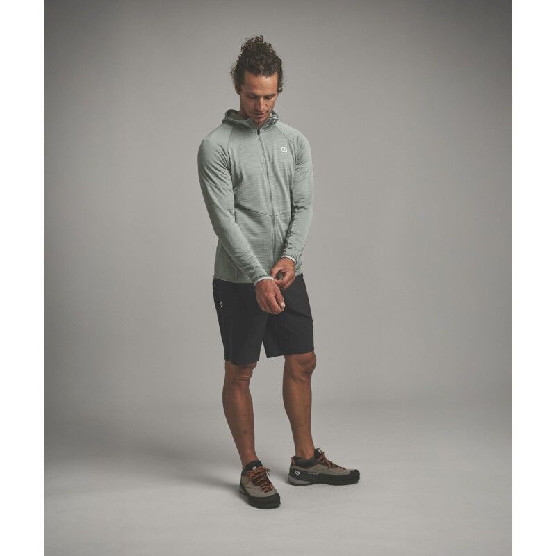 Ortovox Fleece Light Grid Hoody - Fleece de lã merino homem | Hardloop
