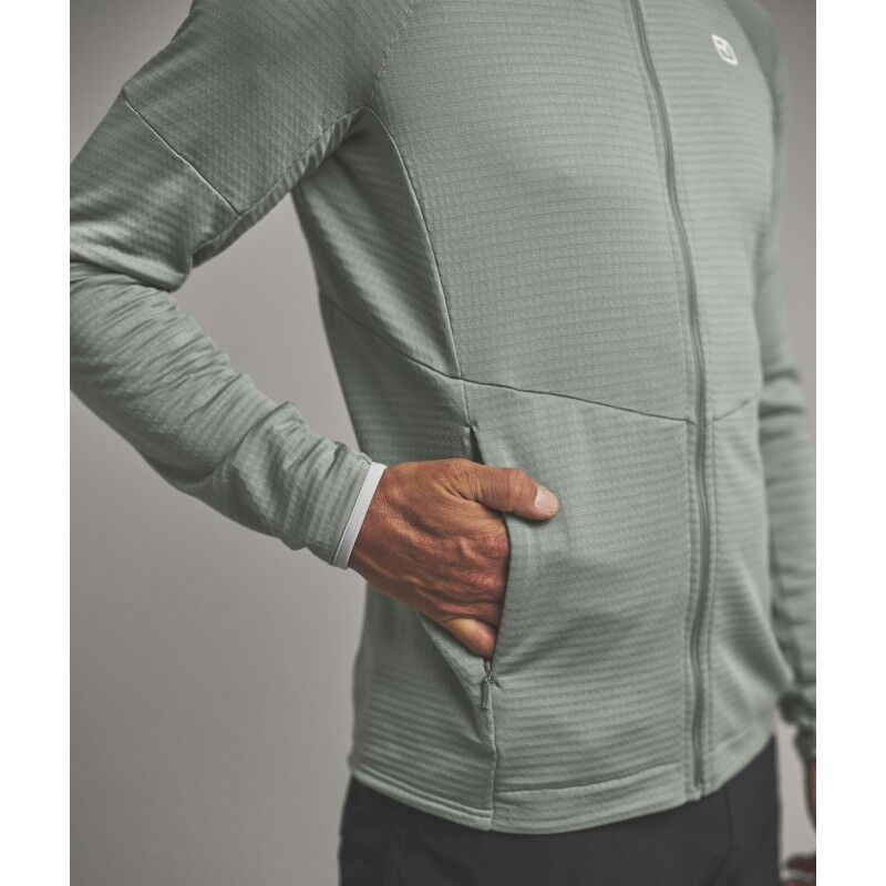 Ortovox Fleece Light Grid Hoody - Merino Fleece jacket - Men's | Hardloop