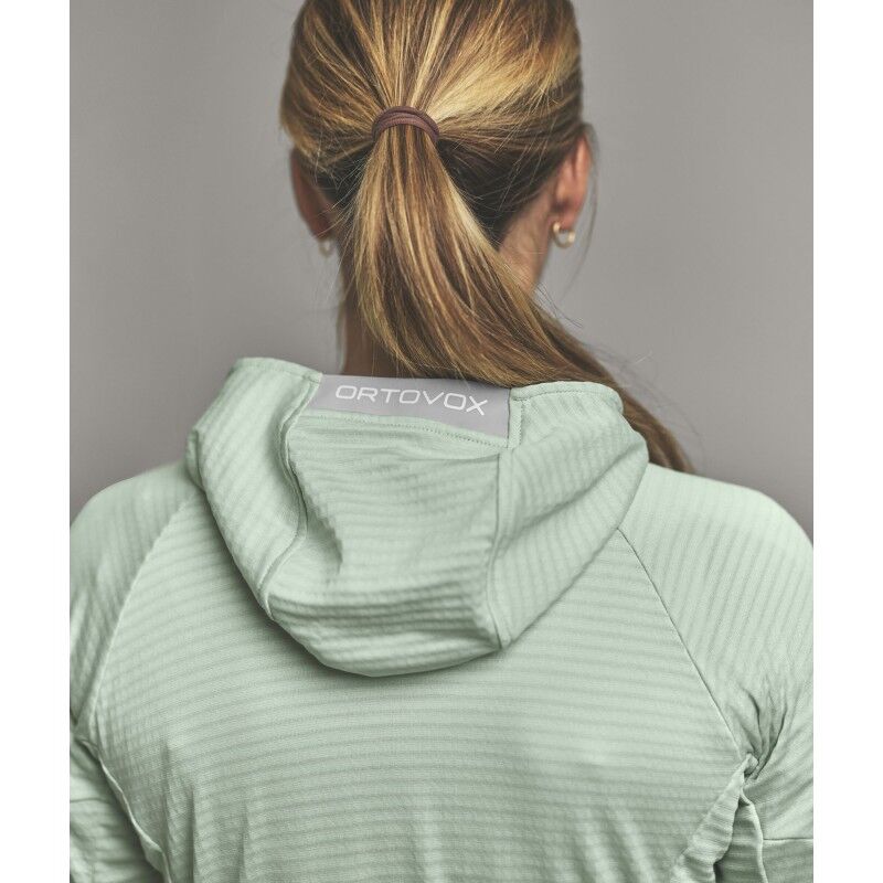 Ortovox Fleece Light Grid Hoody - Merino Fleecejakke - Damer | Hardloop