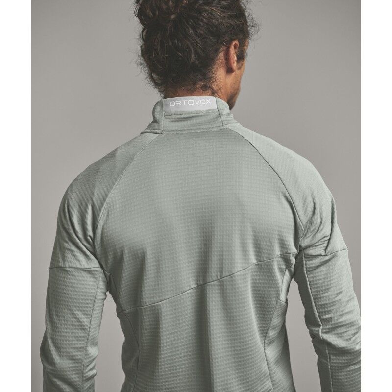 Ortovox Fleece Light Grid Jacket - Polaire en laine mérinos homme | Hardloop