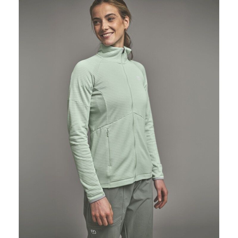 Ortovox Fleece Light Grid Jacket - Polar z wełny Merino® damski | Hardloop