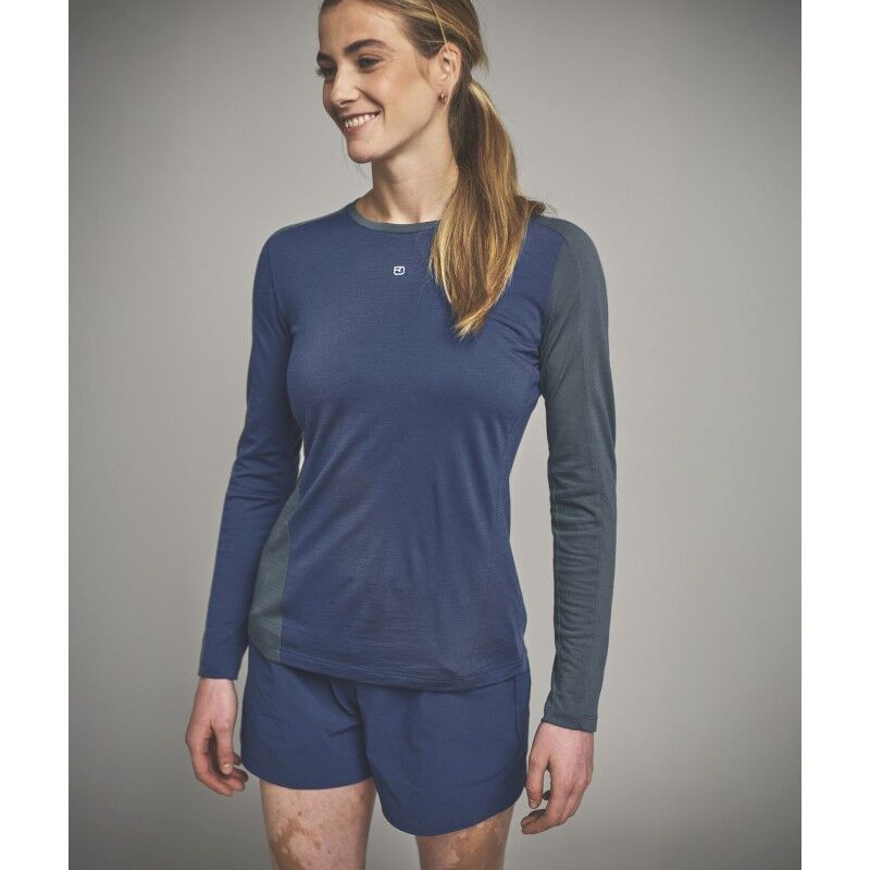 Ortovox 120 Cool Tec Fast Upward LS - T-shirt en laine mérinos femme | Hardloop