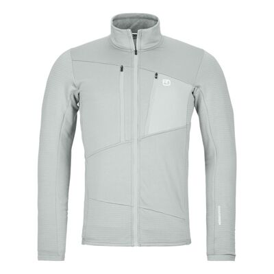Fleece Grid Jacket - Merino Fleecejacke - Herren