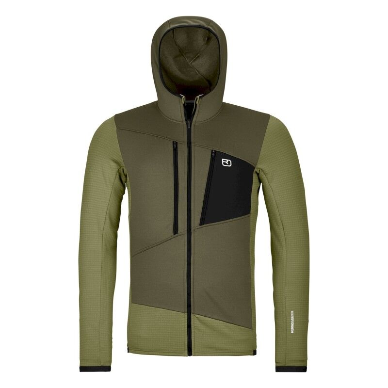 Fleece Grid Hoody - Pánská fleesová mikina