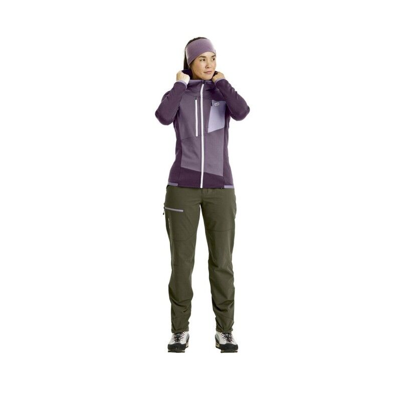 Ortovox Fleece Grid Hoody - Dámská fleesová mikina | Hardloop