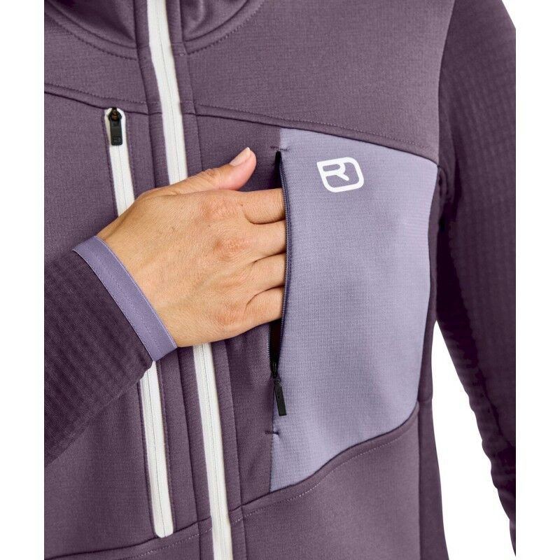 Ortovox Fleece Grid Hoody - Merino Fleecejacke - Damen | Hardloop