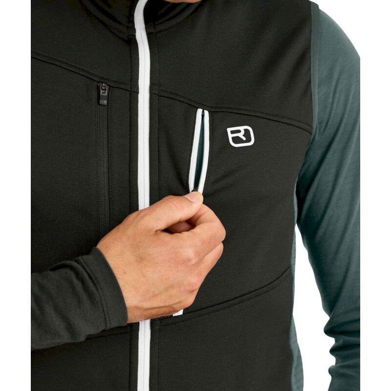 Ortovox Fleece Grid Vest - Bodywarmer - Heren | Hardloop