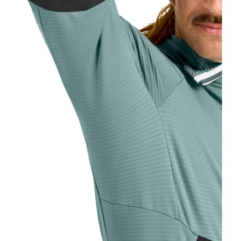 Ortovox Fleece Rib Hoody - Polaire en laine mérinos homme | Hardloop