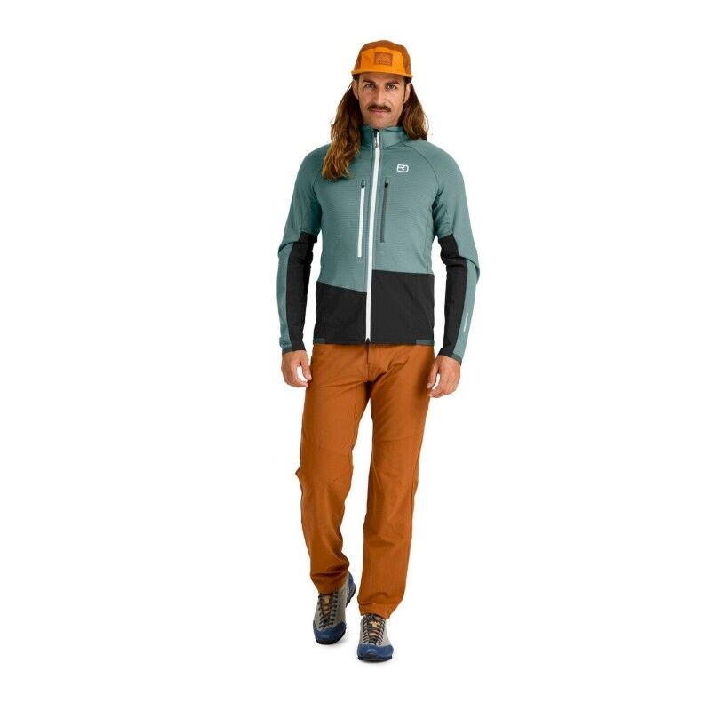 Ortovox Fleece Rib Jacket - Merino Fleecejacke - Herren | Hardloop