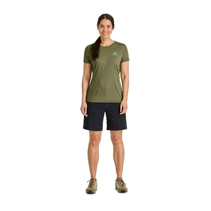 Ortovox 120 Cool Tec Mountain Stripe TS - Merinoshirt - Damen | Hardloop