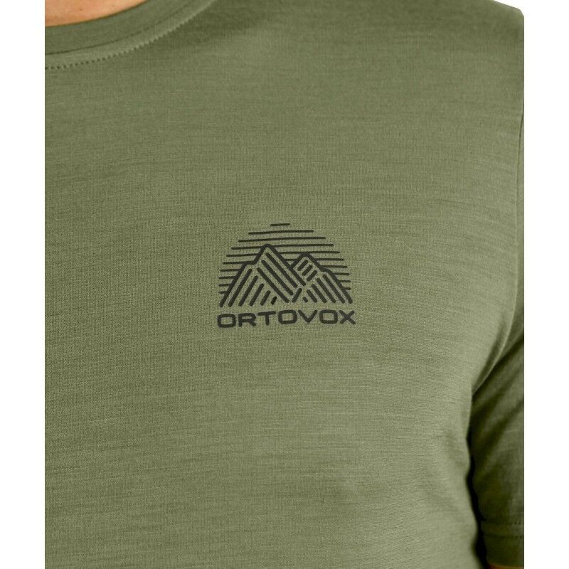 Ortovox 120 Cool Tec Mountain Stripe TS - Maglia merino - Uomo | Hardloop
