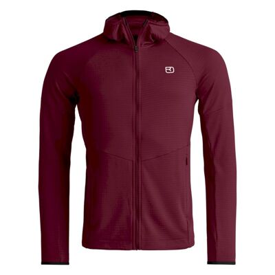 Fleece Light Grid Hoody - Merino Fleecejacke - Herren
