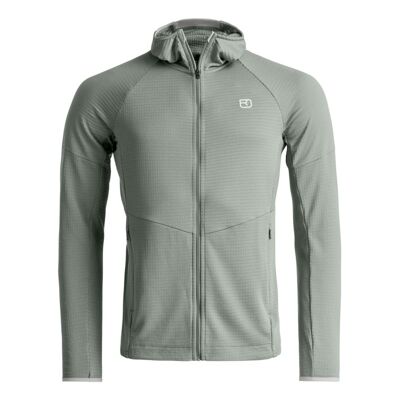 Fleece Light Grid Hoody - Merino Fleece jacket - Men's