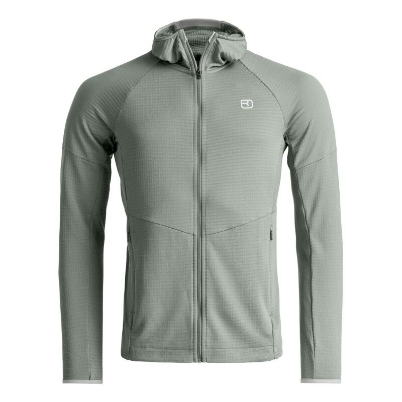 Fleece Light Grid Hoody - Polaire en laine mérinos homme