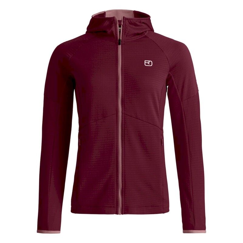 Fleece Light Grid Hoody - Forro polar de lana merina - Mujer