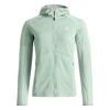 Fleece Light Grid Hoody - Merino Fleecetakki - Naiset
