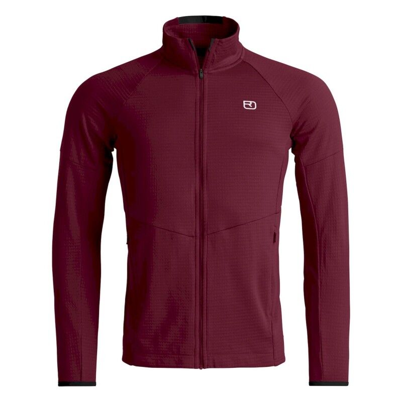 Fleece Light Grid Jacket - Fleece de lã merino homem