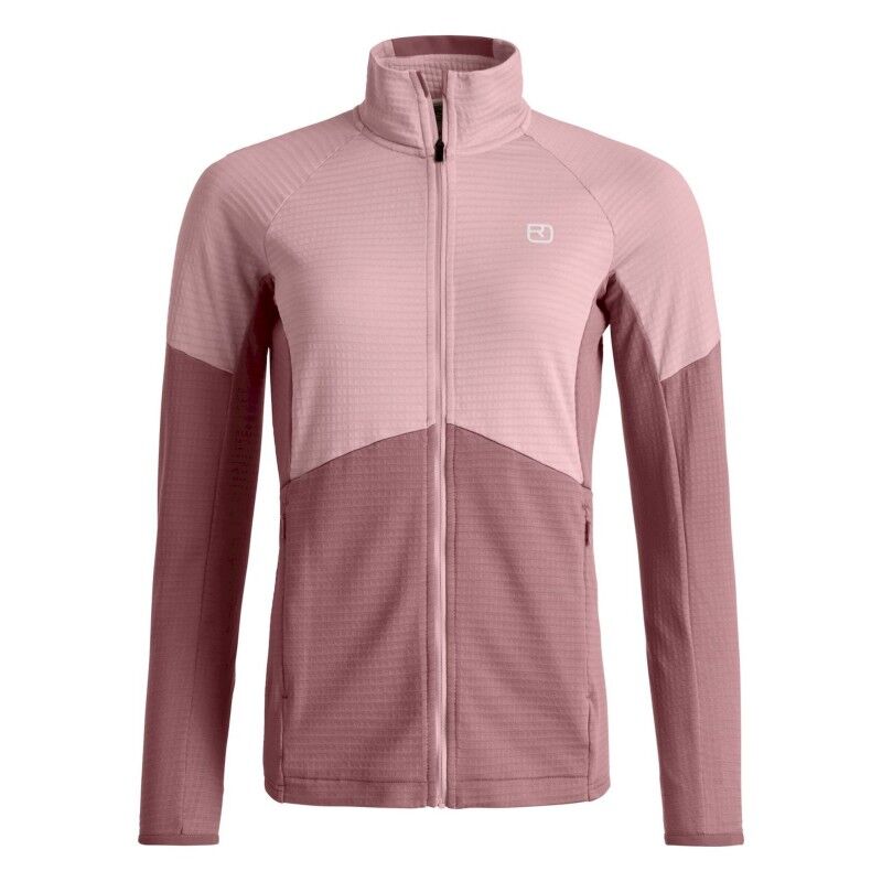 Fleece Light Grid Jacket - Giacca in pile di merino - Donna