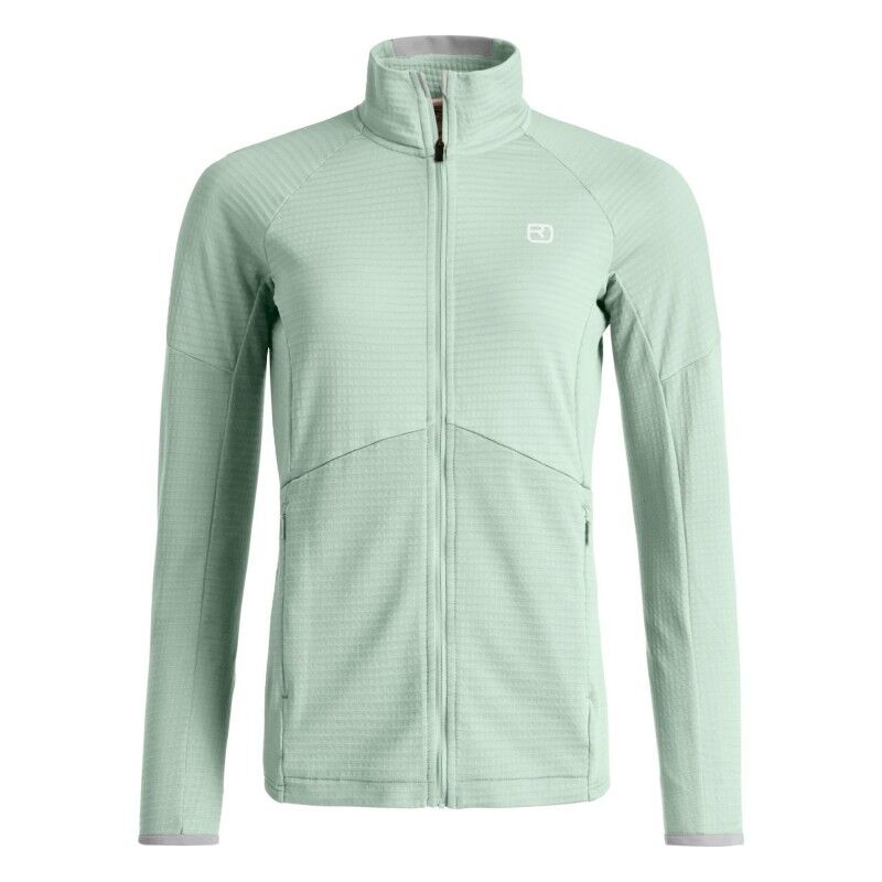 Fleece Light Grid Jacket - Fleece de lã merino mulher