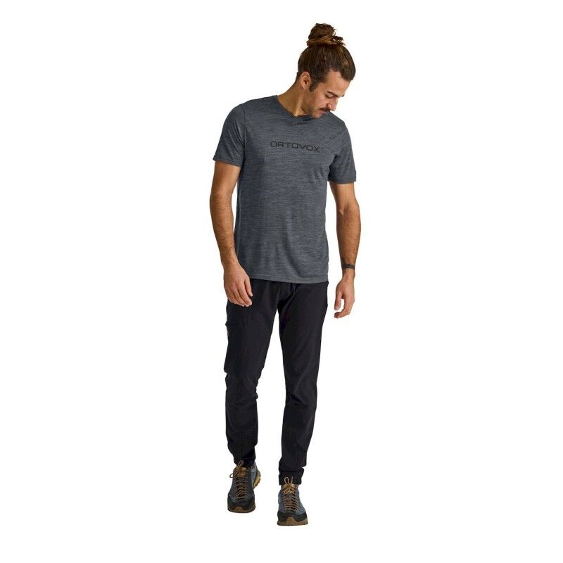 Ortovox 150 Cool Brand TS - T-shirt en laine mérinos homme | Hardloop