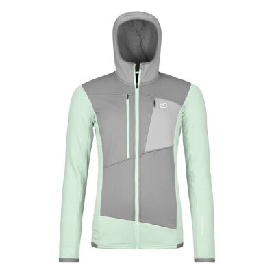 Fleece Grid Hoody - Merino Fleece jacket - Women's