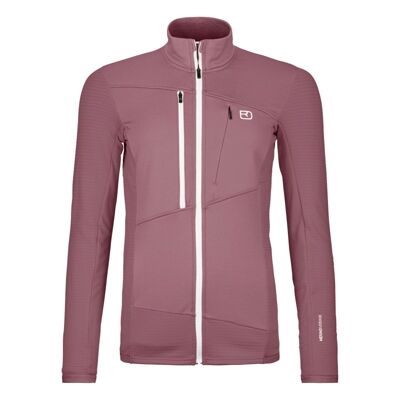 Fleece Grid Jacket - Merino Fleecetakki - Naiset