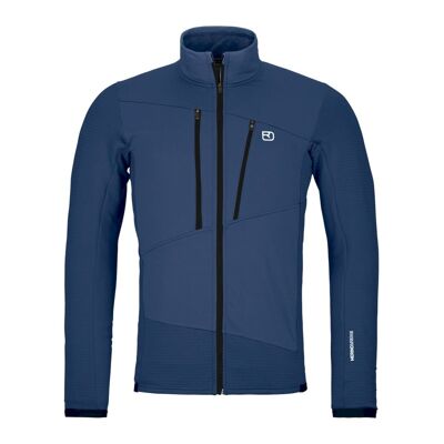 Fleece Grid Jacket - Giacca in pile di merino - Uomo