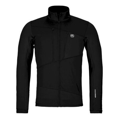 Fleece Grid Jacket - Polar z wełny Merino® męski