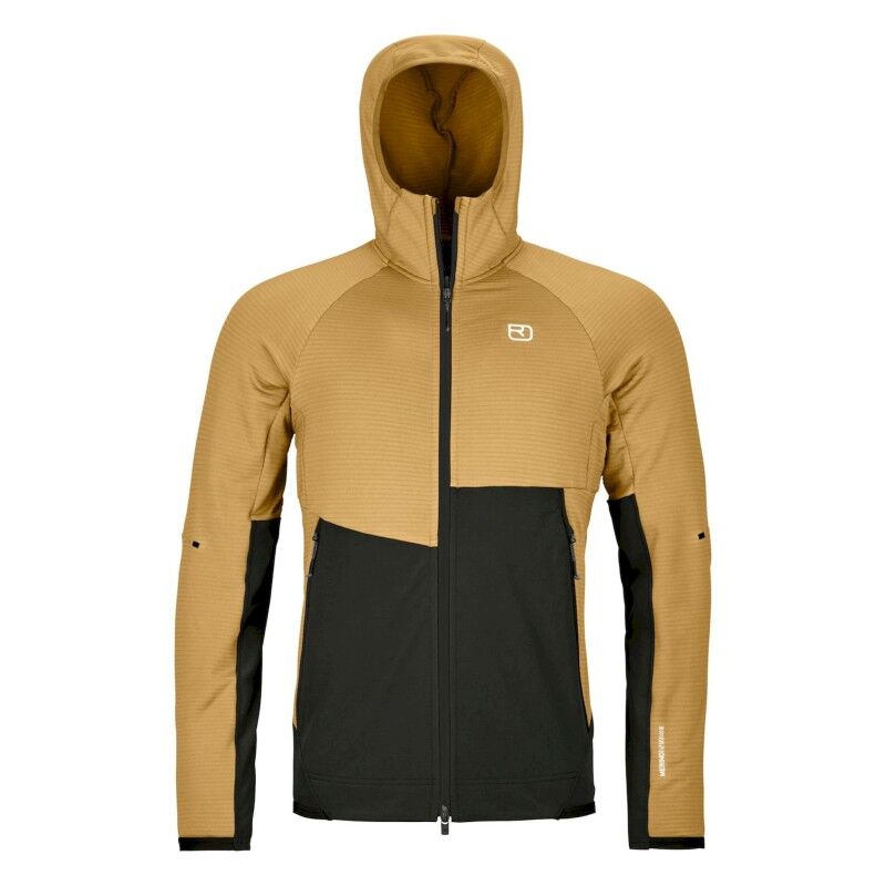 Fleece Rib Hoody - Giacca in pile di merino - Uomo