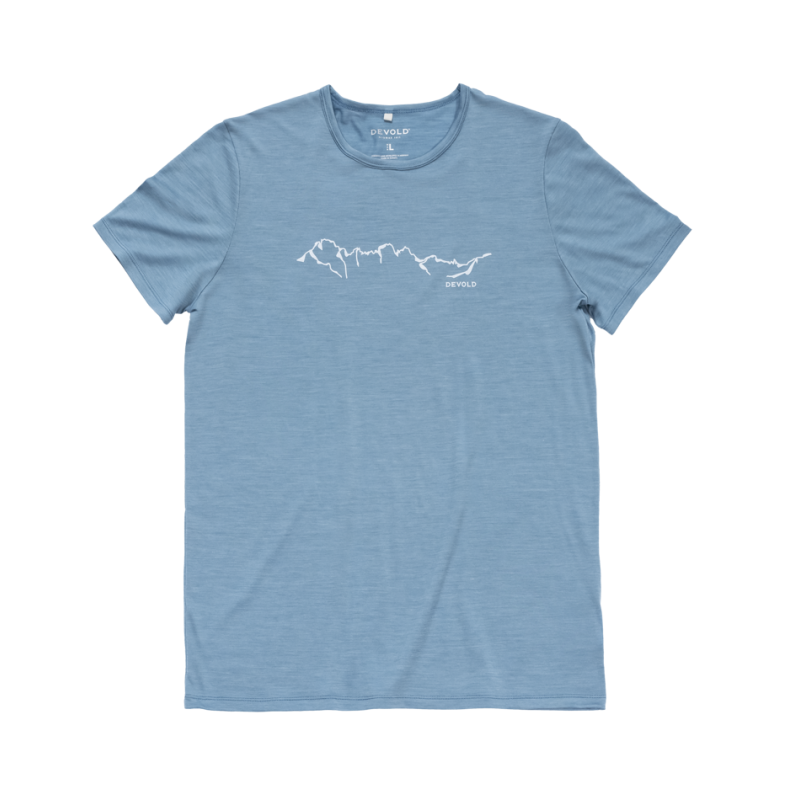 Active "Skyline" Tee Man - Merinoshirt - Heren
