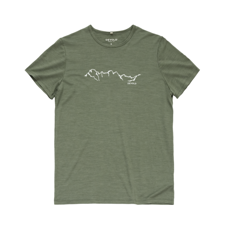 Active "Skyline" Tee Man - Merinoshirt - Heren