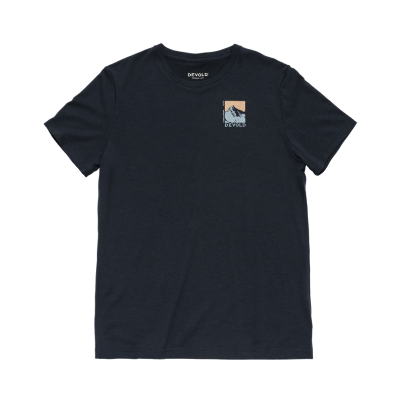 Classic "Summit" Tee Man - Merinoshirt - Heren