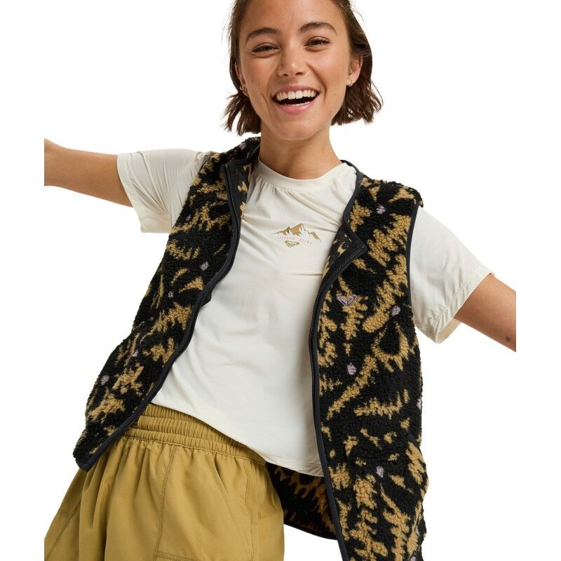 Roxy Waves Of Warmth Easy Vest - Fleeceliivi - Naiset | Hardloop