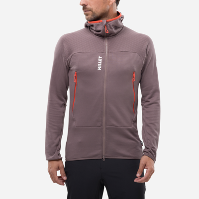 Fusion Grid Hoodie - Fleecejakke Herrer