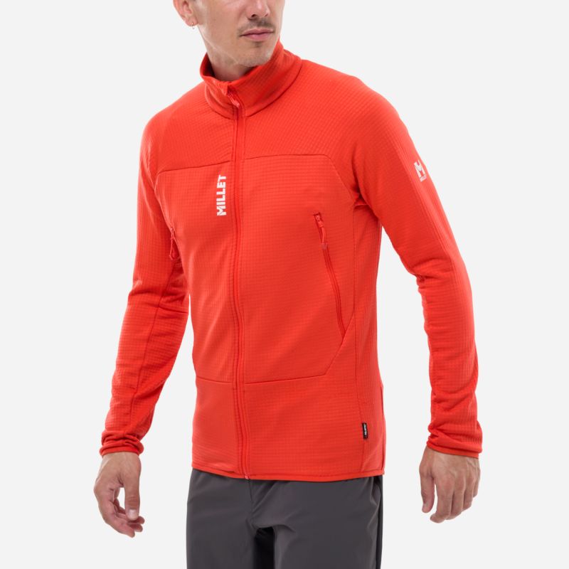 Fusion Grid Jacket - Fleecetröjor - Herr