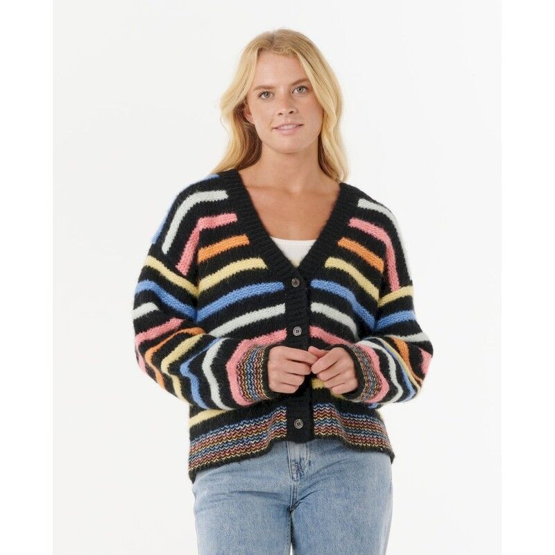 Pacific Rider Stripe Cardi - Cardigan - Damer
