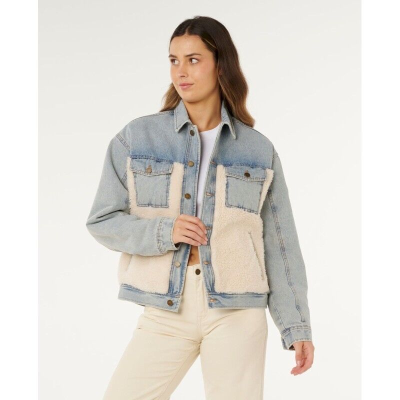 Cruisin. Sherpa Denim Jacket - Takki - Naiset