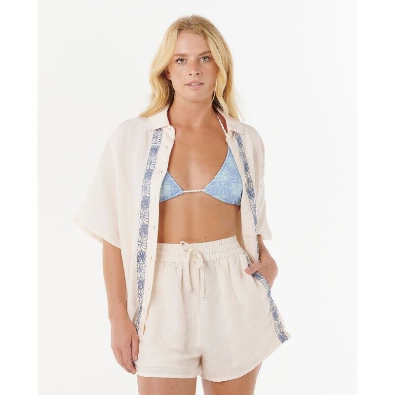 Oceanic Embroidered Shirt - Camisa mulher