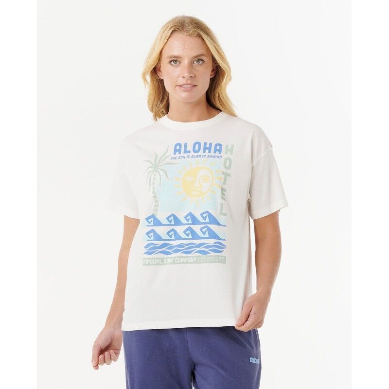 Aloha Hotel Relaxed Tee - T-shirt damski
