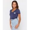 Rip Curl Heart V Neck Tee - T-shirt - Dames | Hardloop