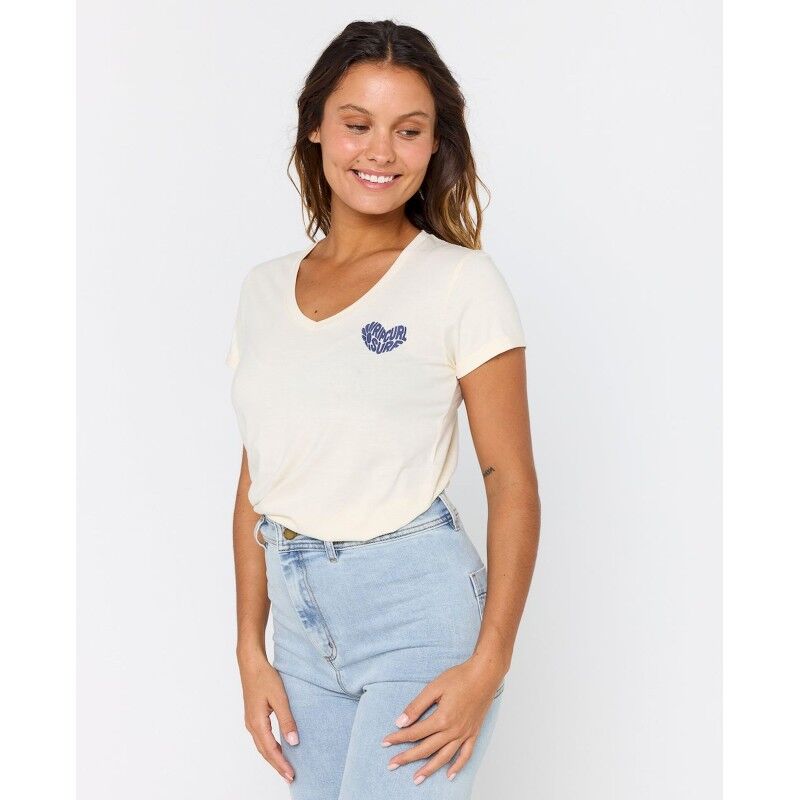 Rip Curl Heart V Neck Tee - T-shirt femme | Hardloop