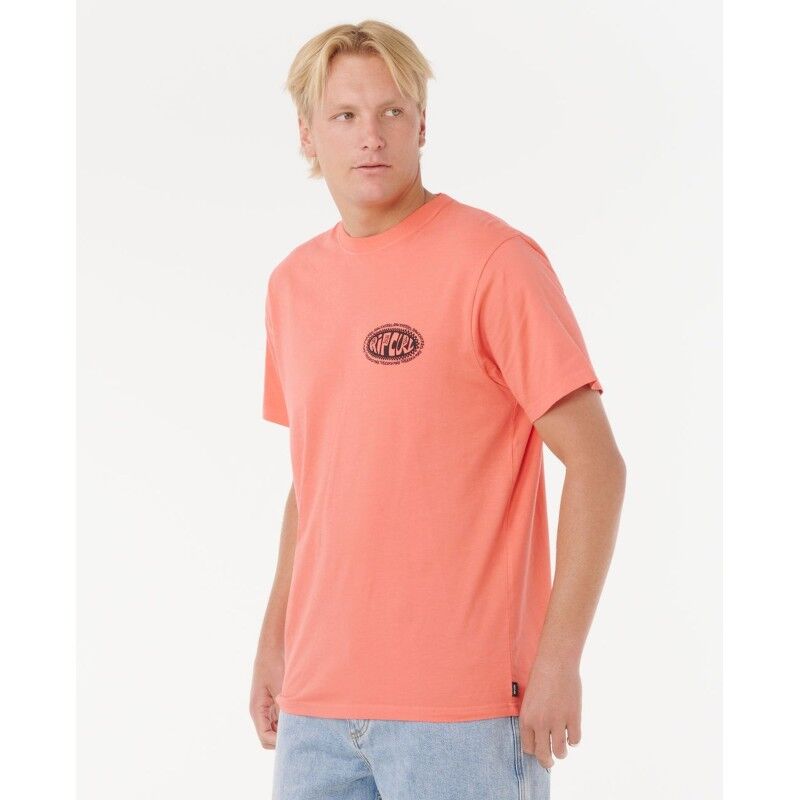 Rip Curl Raw Energy De Oval Tee - T-shirt - Herrer | Hardloop