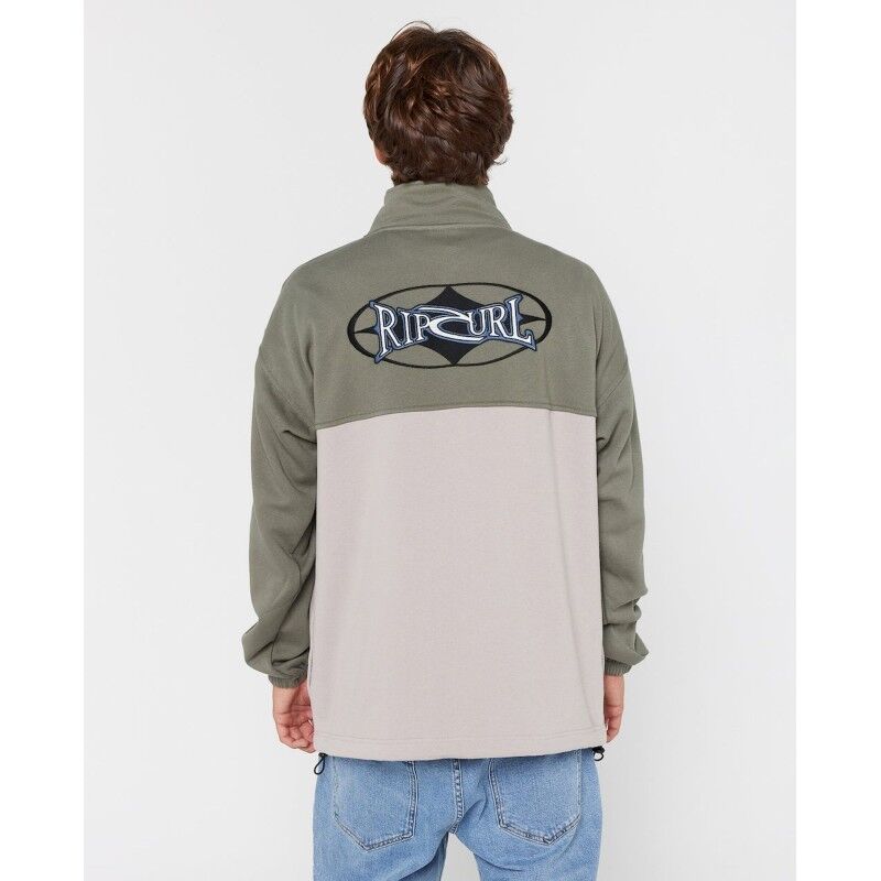 Rip Curl Heritage Oval 1/4 Zip Crew - Felpa - Uomo | Hardloop
